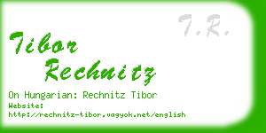 tibor rechnitz business card